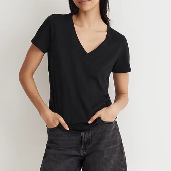Madewell Tops - Madewell Black V Neck Shirt small